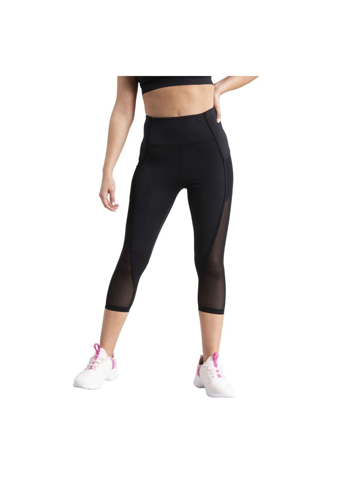 Calza Mujer Capri Hi Rama Negro-0