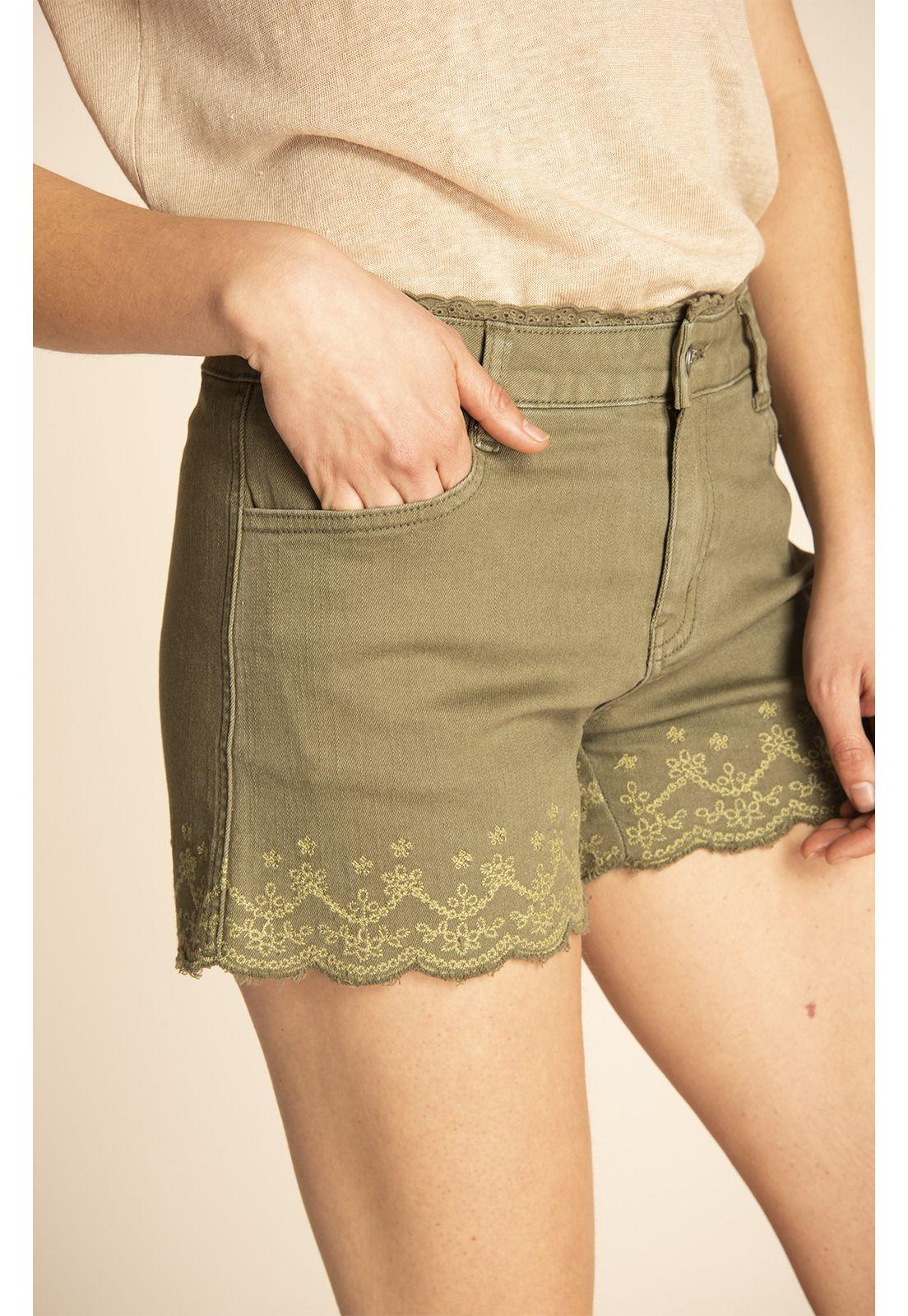 Shorts Mujer Aktun Verde-3