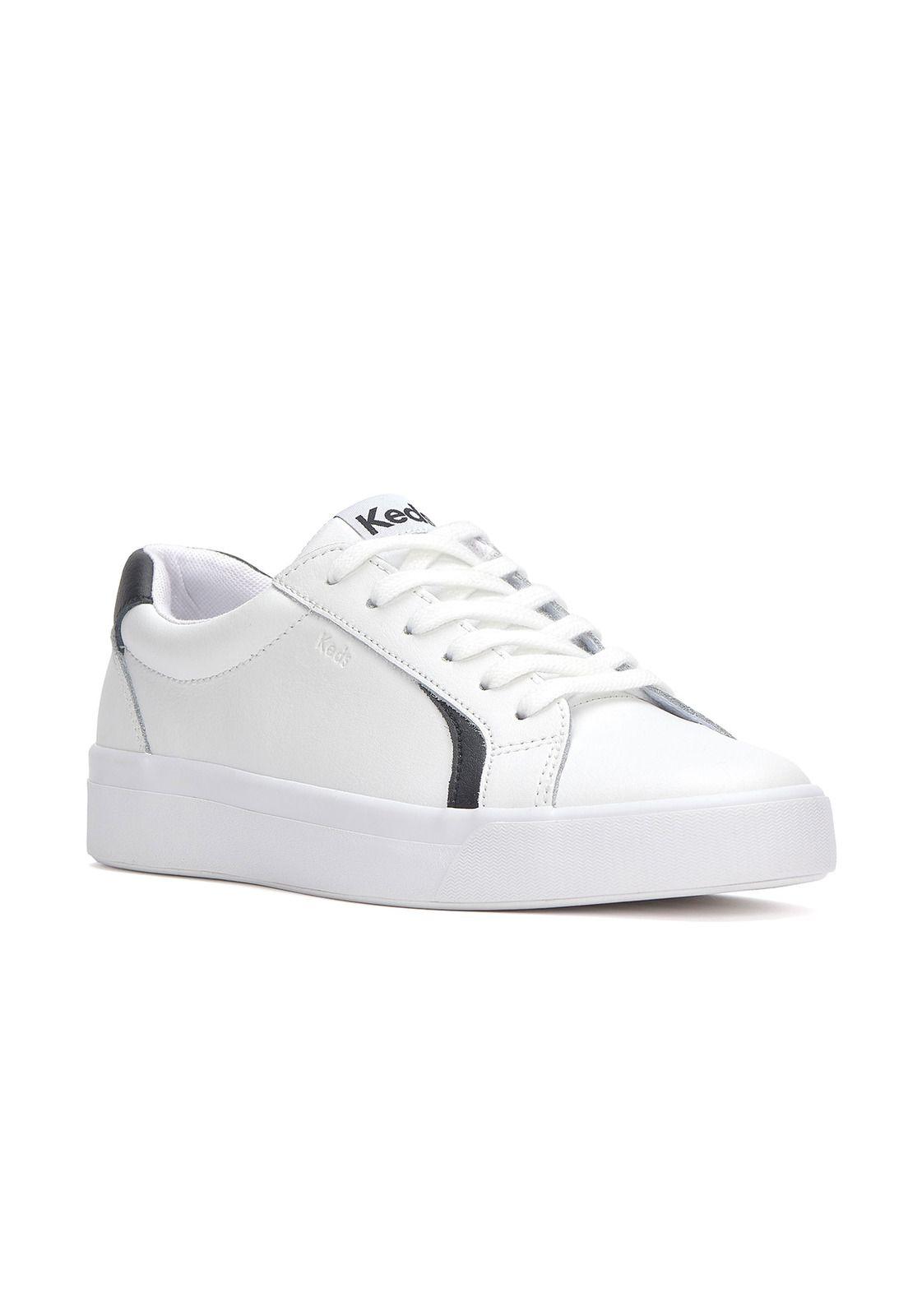 Zapatilla Cuero Mujer Pursuit Blanco-1