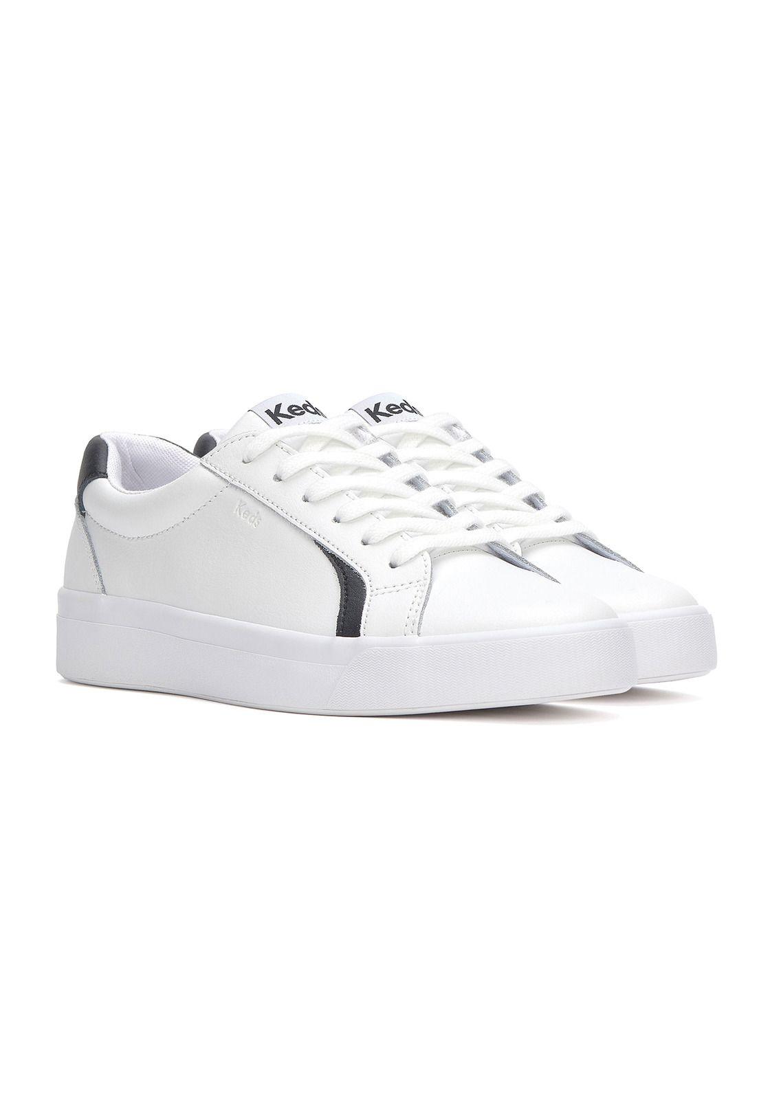 Zapatilla Cuero Mujer Pursuit Blanco-3