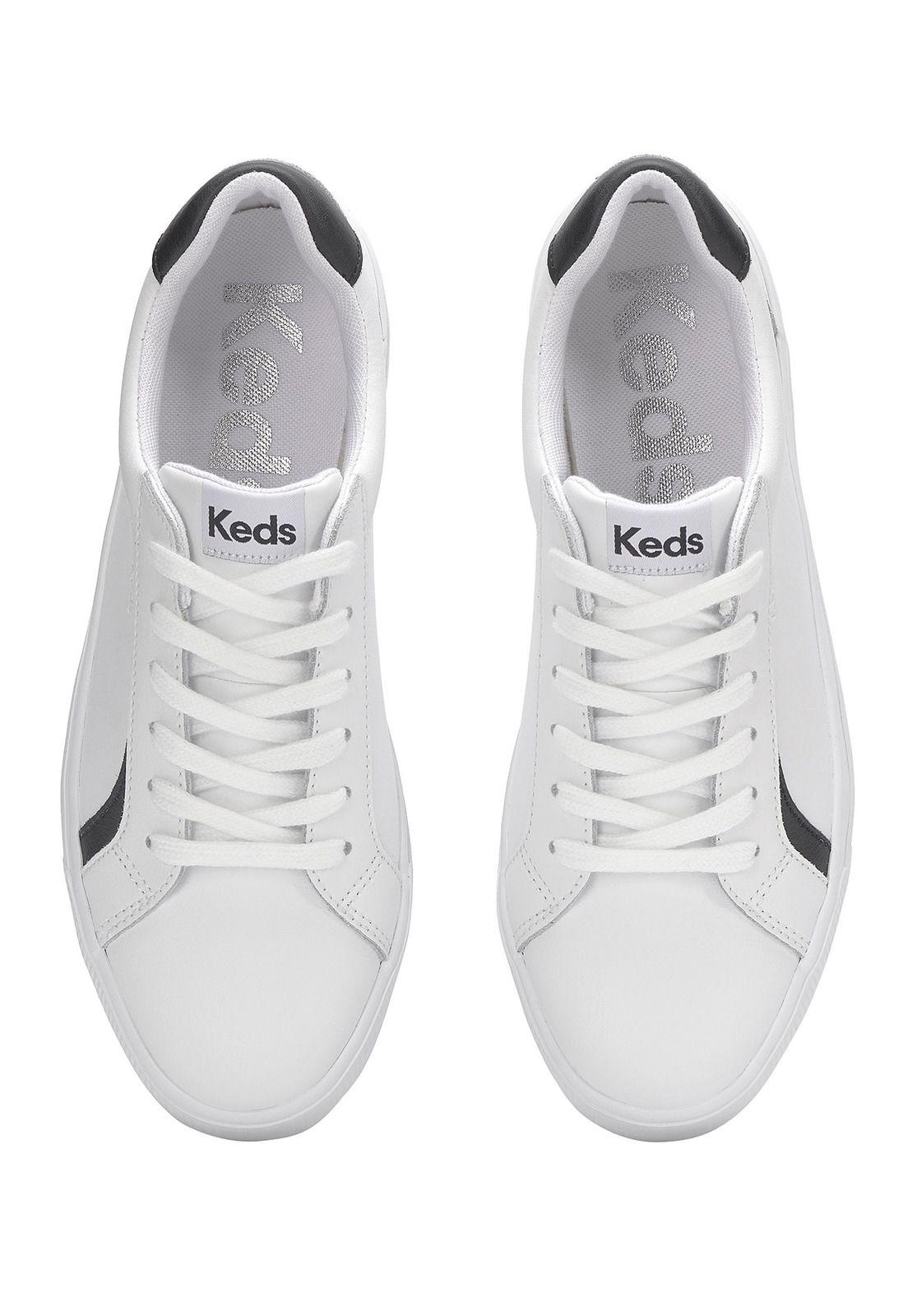 Zapatilla Cuero Mujer Pursuit Blanco-4