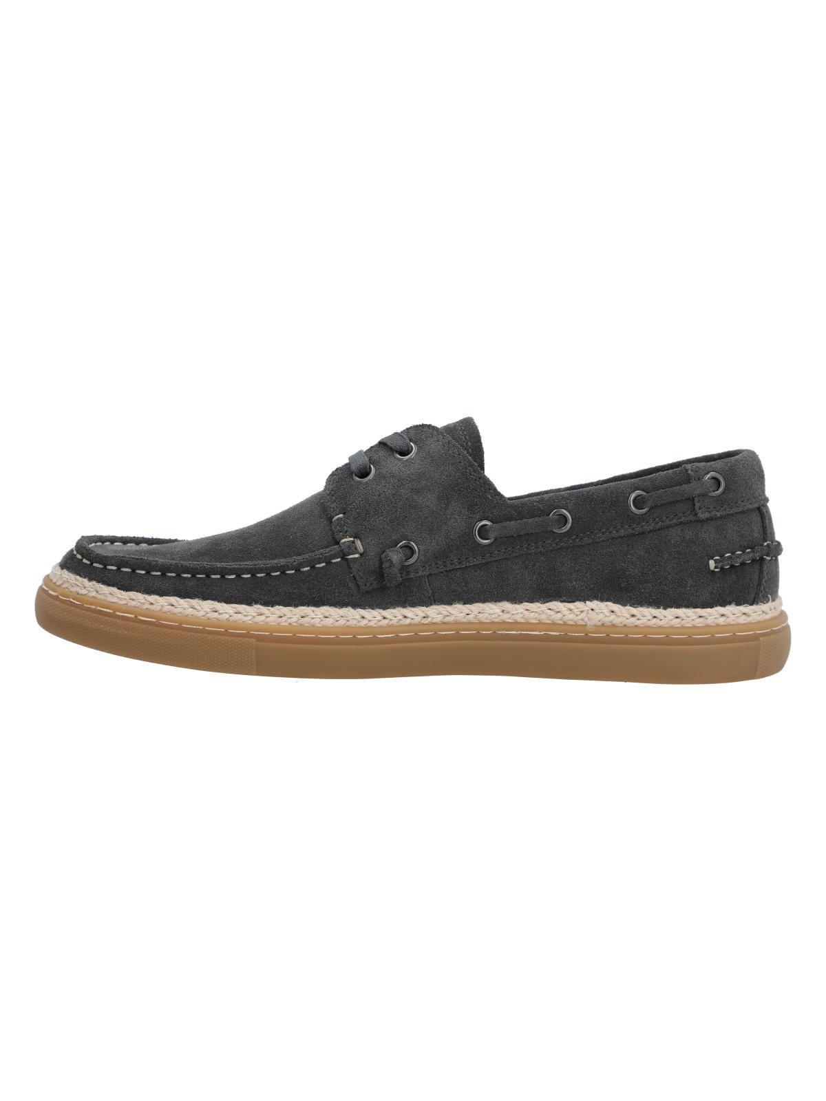 Zapato Cuero Hombre Forks Gris-5