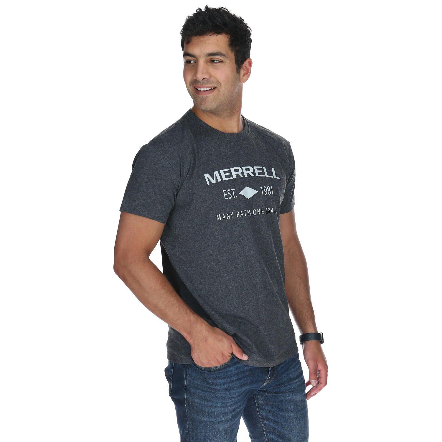 Polera M/C Hombre Many Paths Tee Grafito-4