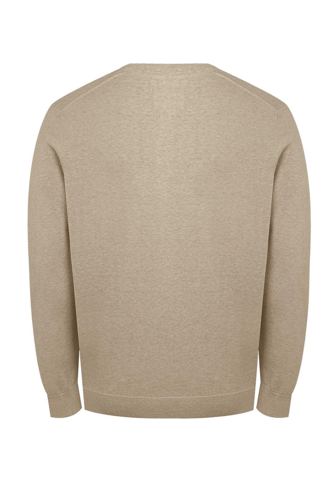 Chaleco Algodón Orgánico Beige Angri V Hombre -1