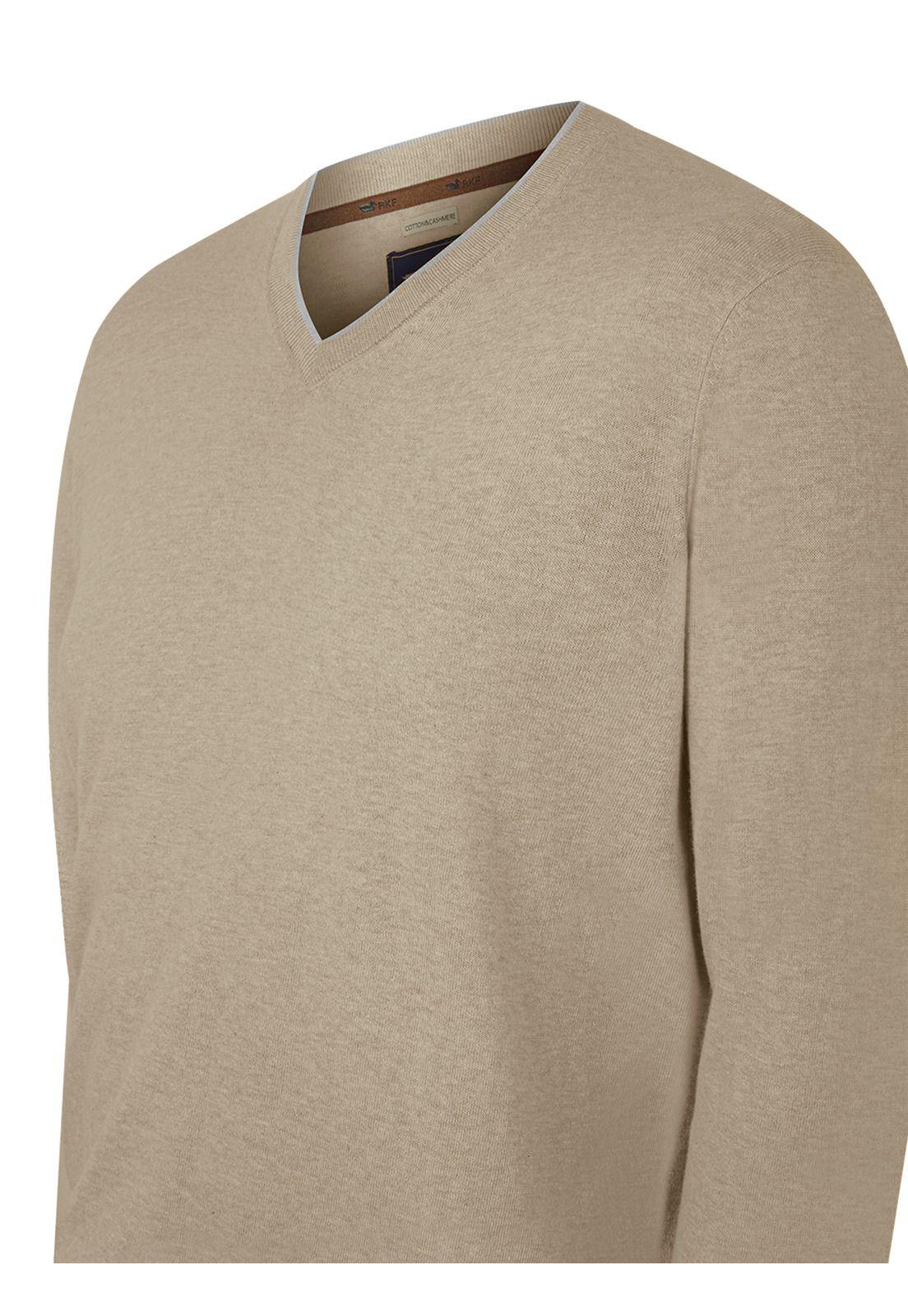 Chaleco Algodón Orgánico Beige Angri V Hombre -3