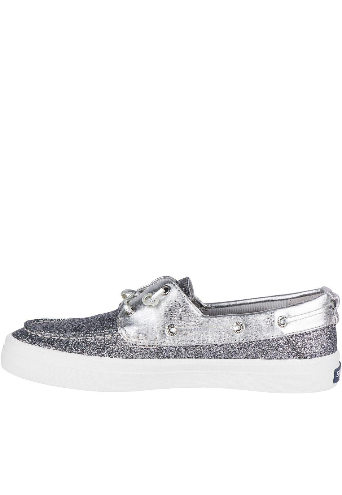 Zapatilla Crest Resort Glitter Plateado Mujer Sperry-1