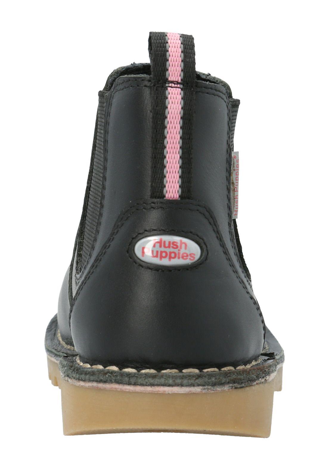 Botín Escolar Cuero Negra Niña Spring Boot-7