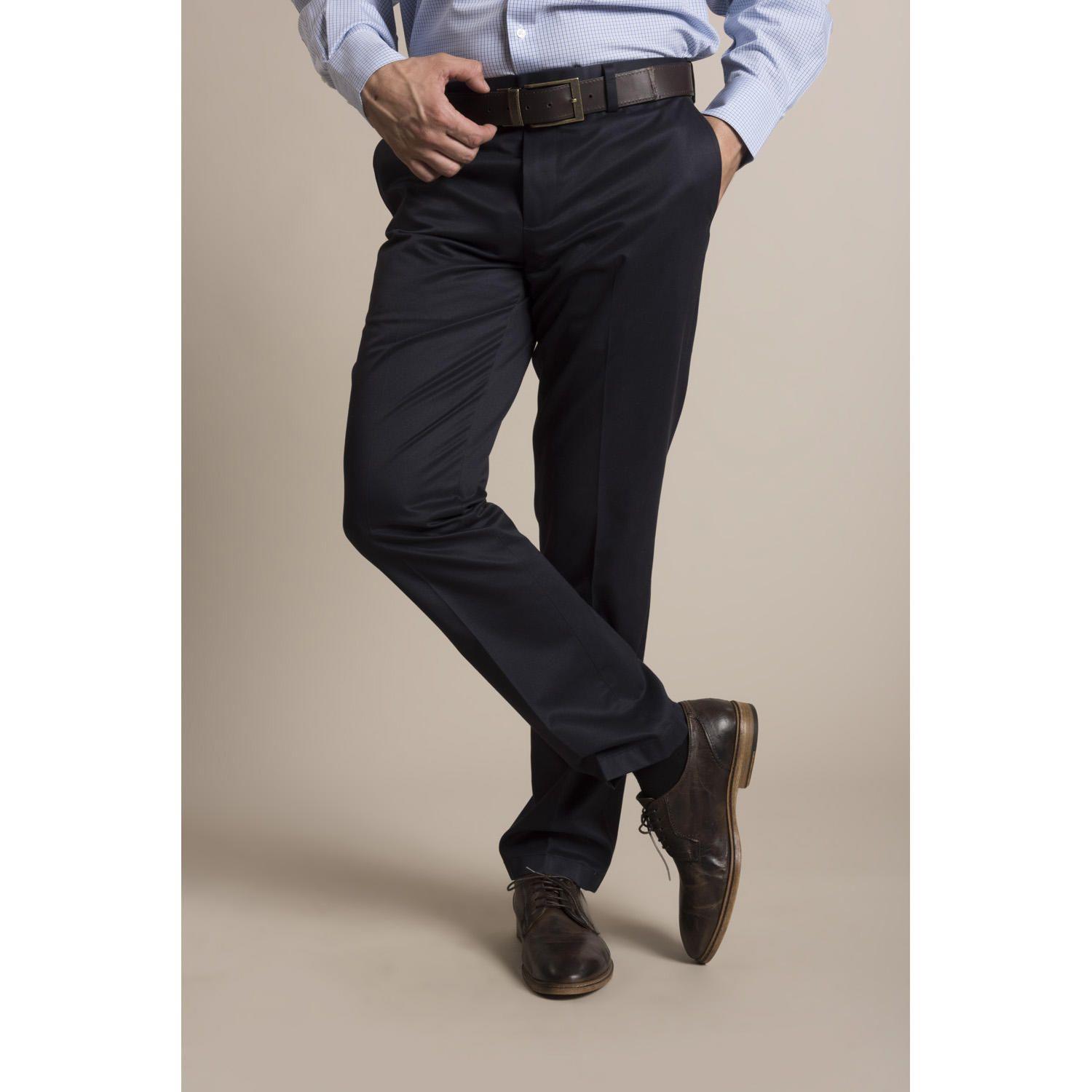 Pantalón Libre de Arrugas  Rockford Azul-1