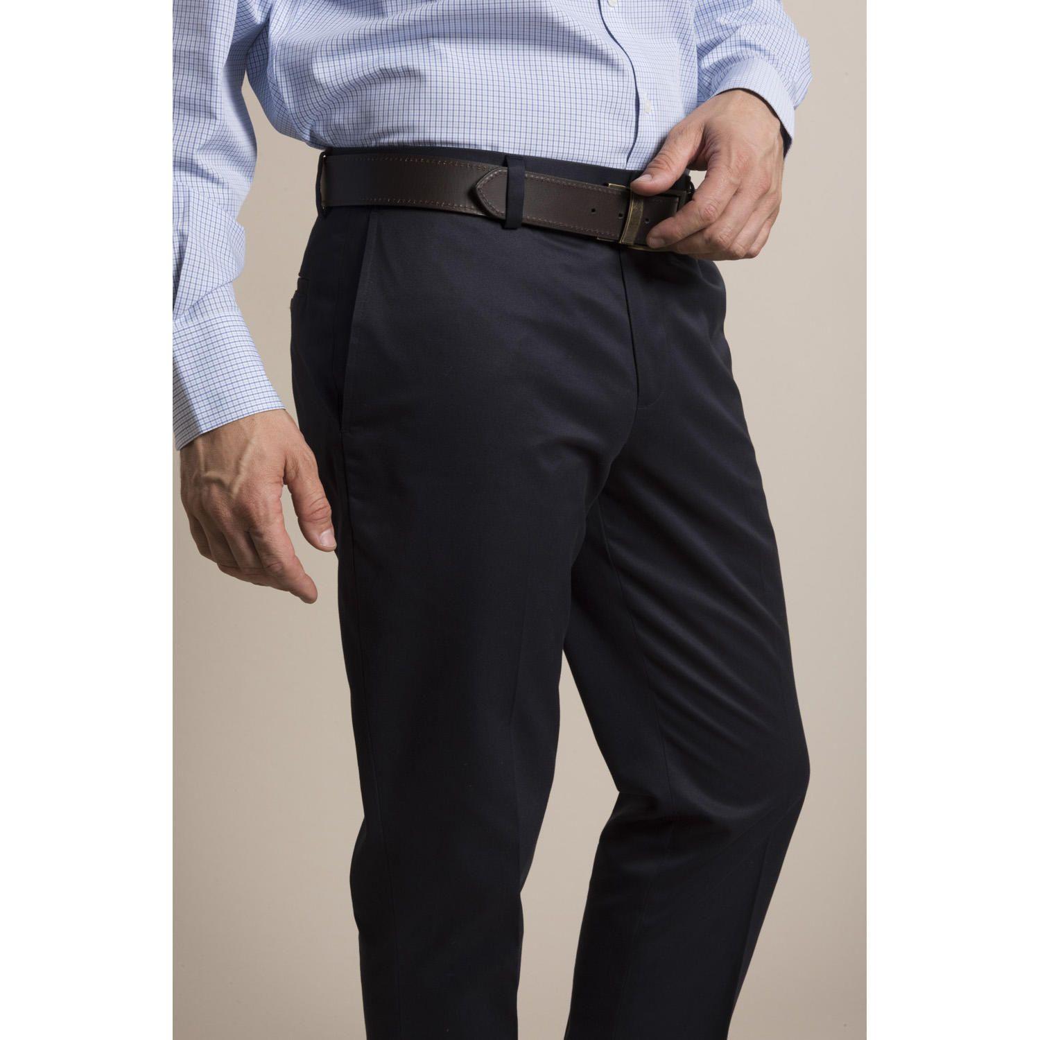 Pantalón Libre de Arrugas  Rockford Azul-2