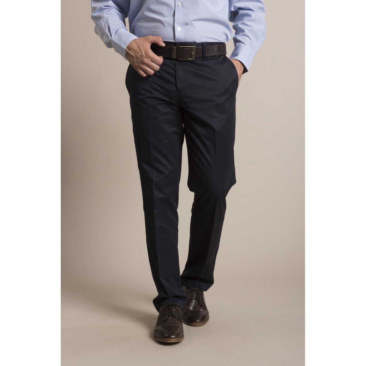 Pantalón Libre de Arrugas  Rockford Azul-3