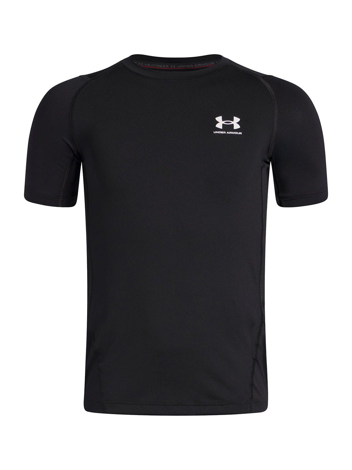 Primera Capa Superior Niño Heatgear Armour Ss Negro-0