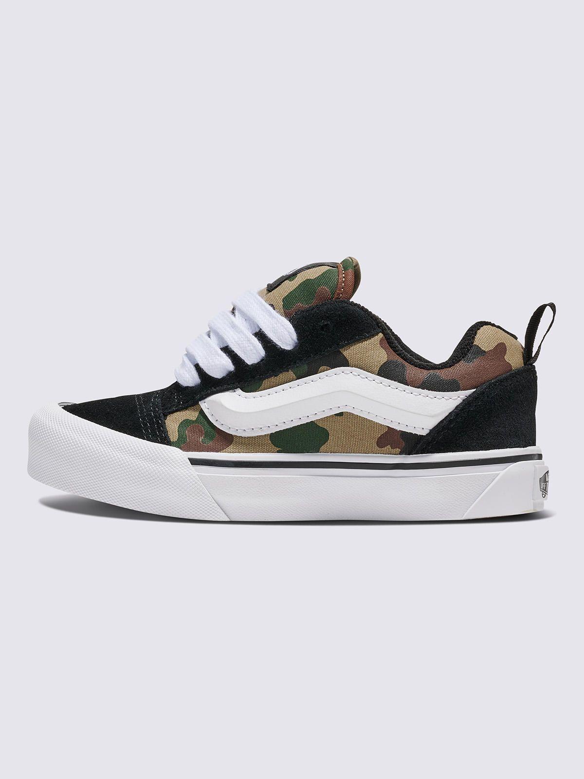 Zapatilla Niño Knu Skool Negro Verde Vans-3