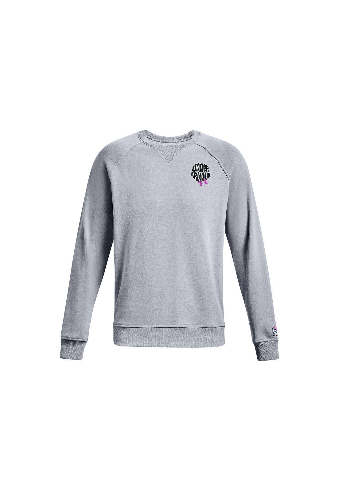 Polerón UA Elevated Terry Crew hombre Gris-0