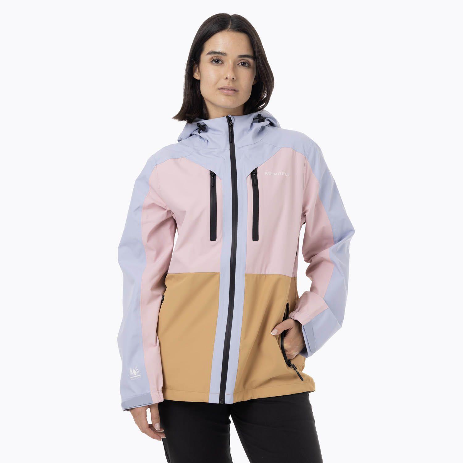 Impermeable Mujer Full Zipper Hardshell Celeste-0