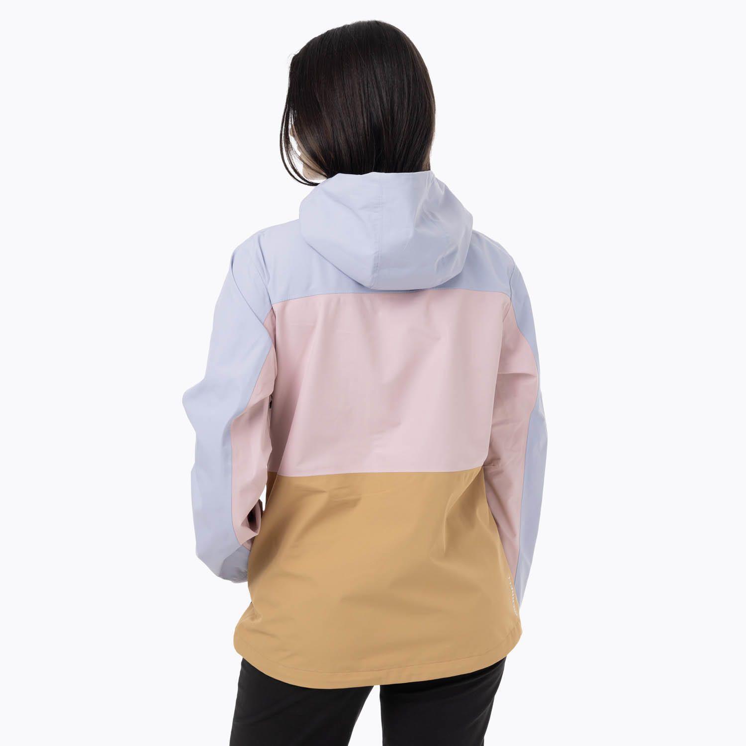 Impermeable Mujer Full Zipper Hardshell Celeste-4