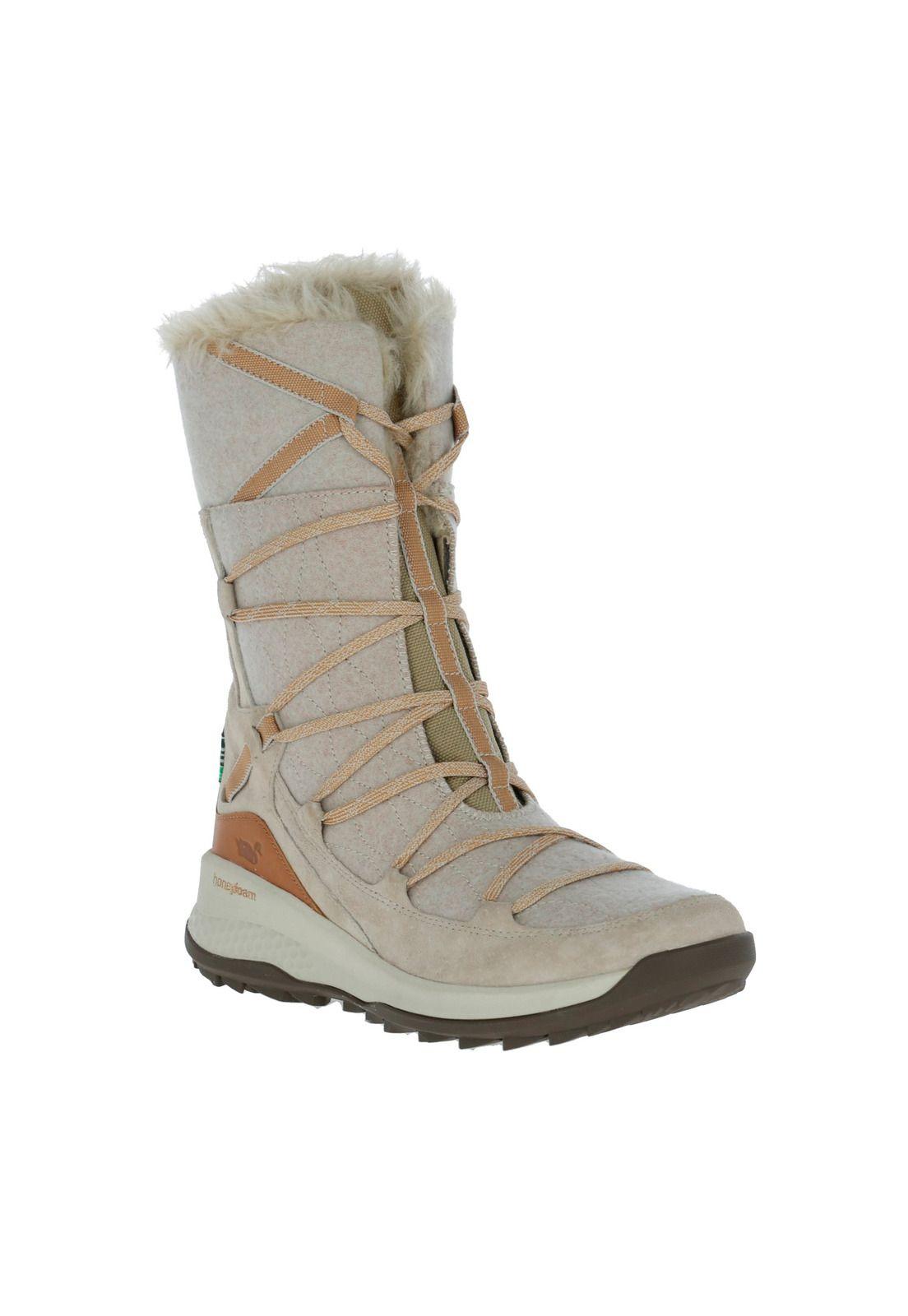 Bota Gamuza Denali Beige Mujer-0