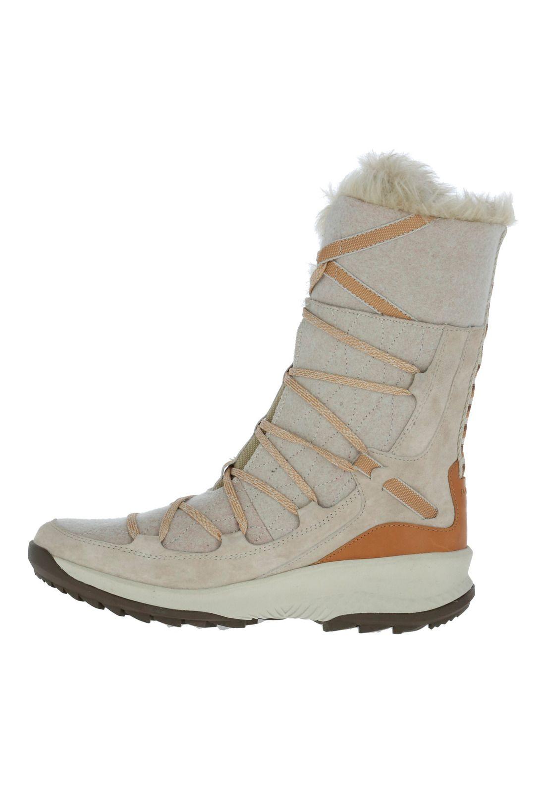 Bota Gamuza Denali Beige Mujer-3