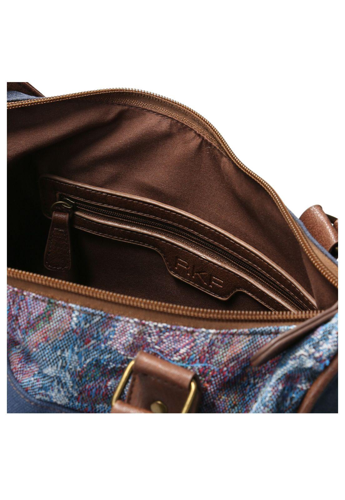 Cartera Mujer Rossi Hobo Azul-4