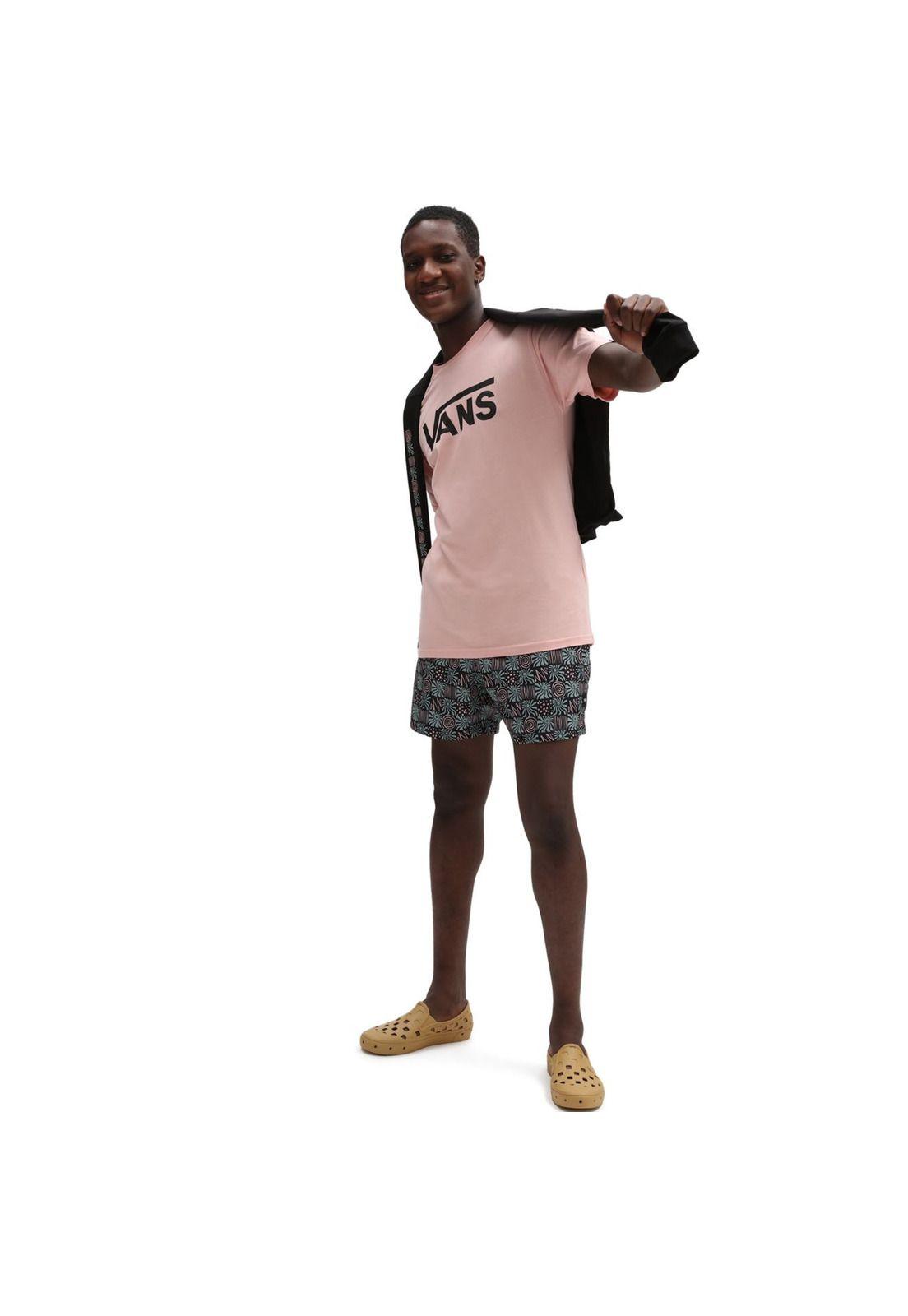 Polera M/C Hombre Vans Classic Mellow Rose-Black-1