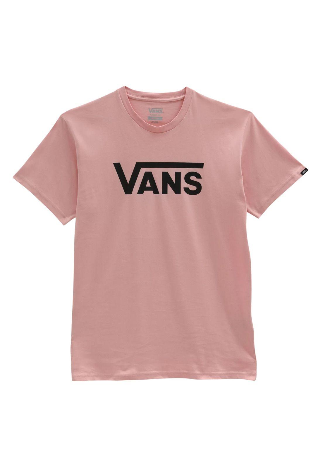 Polera M/C Hombre Vans Classic Mellow Rose-Black-4
