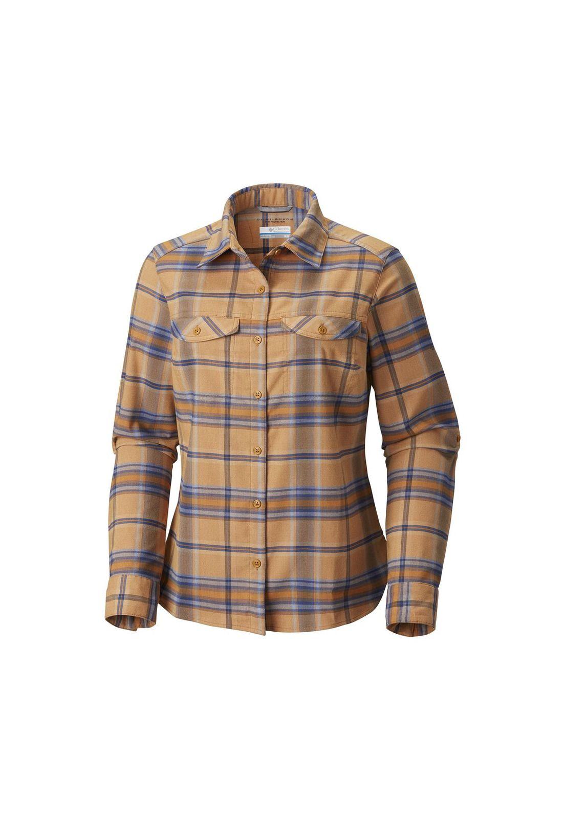 Blusa M/L Silver Ridge Flannel Camel-0