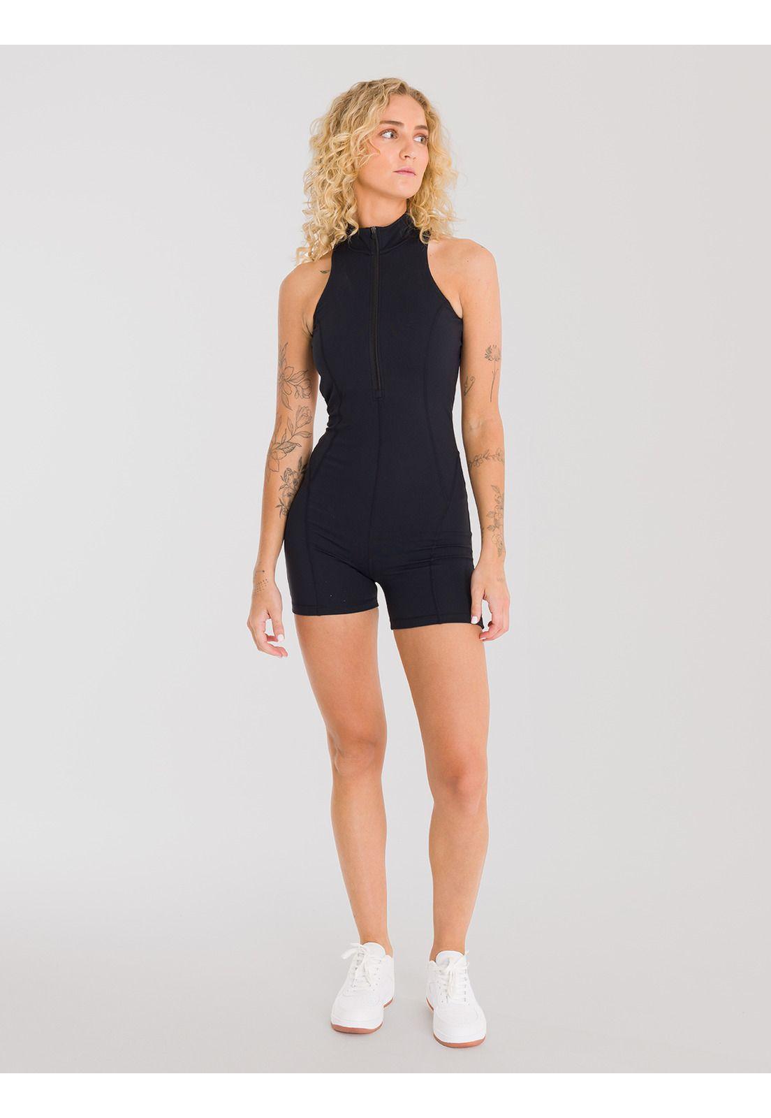 Enterito Corto Mujer Jumpsuit SAINTMALE Negro-2