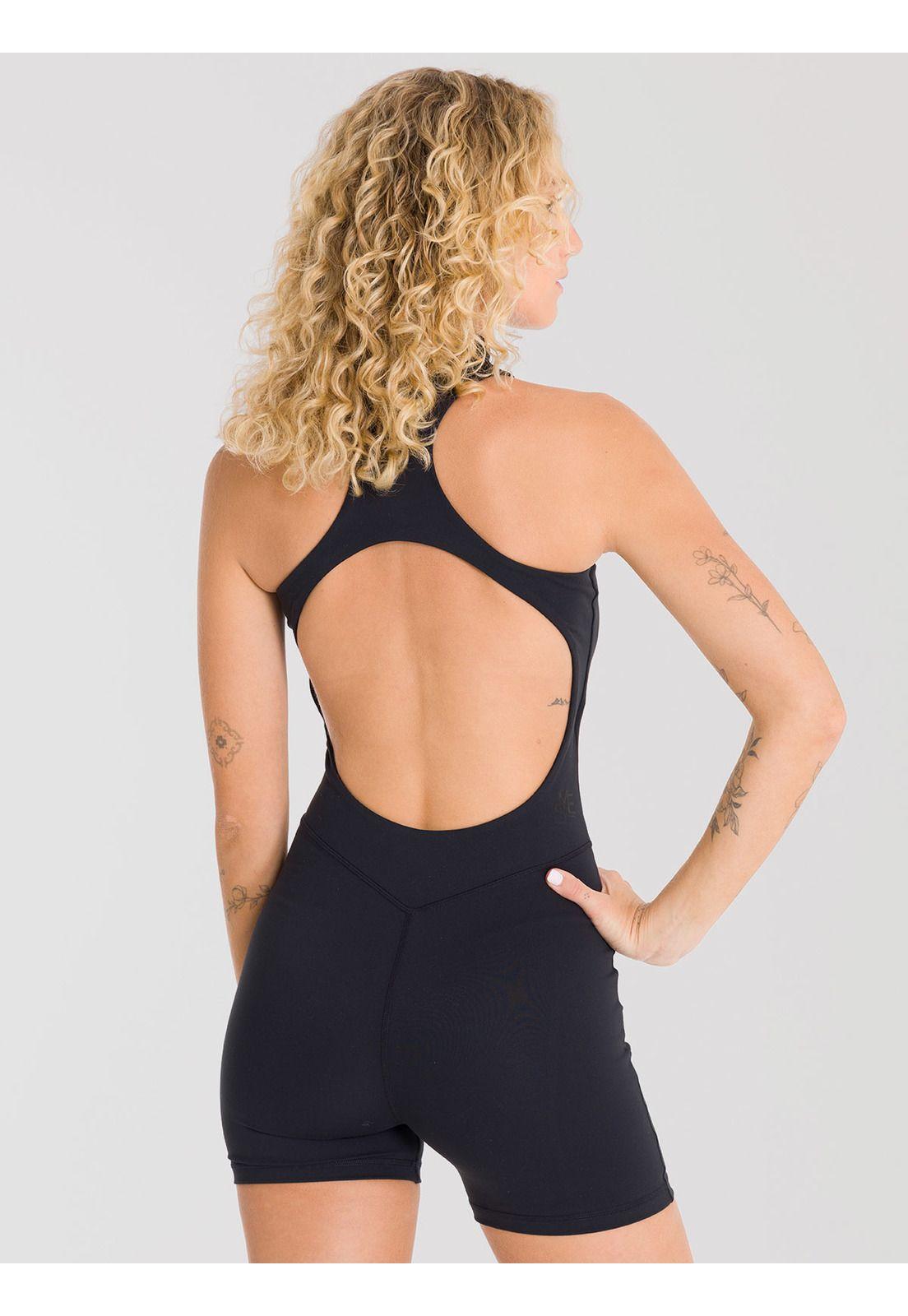 Enterito Corto Mujer Jumpsuit SAINTMALE Negro-4