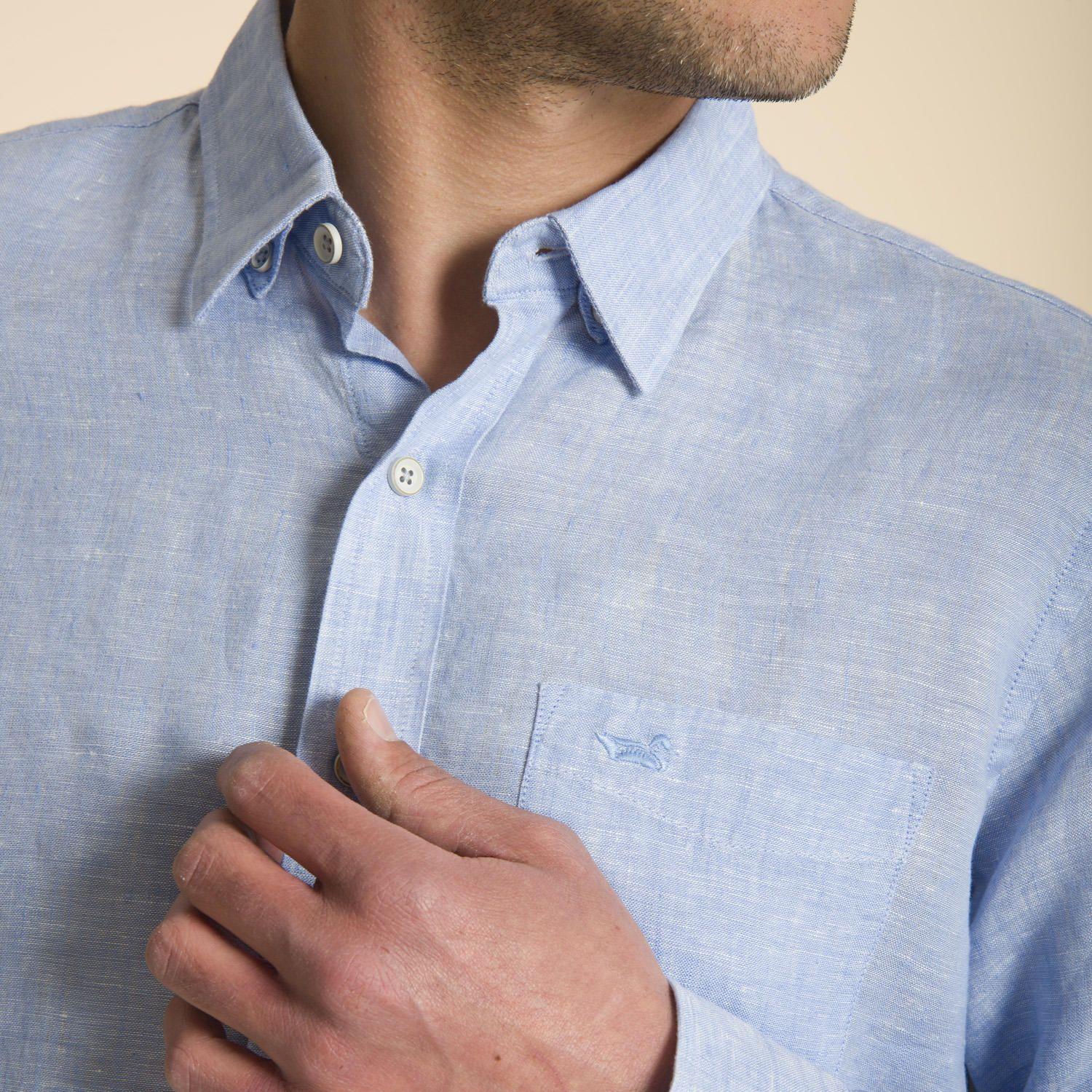 Camisa Lino Celeste Rockford-3