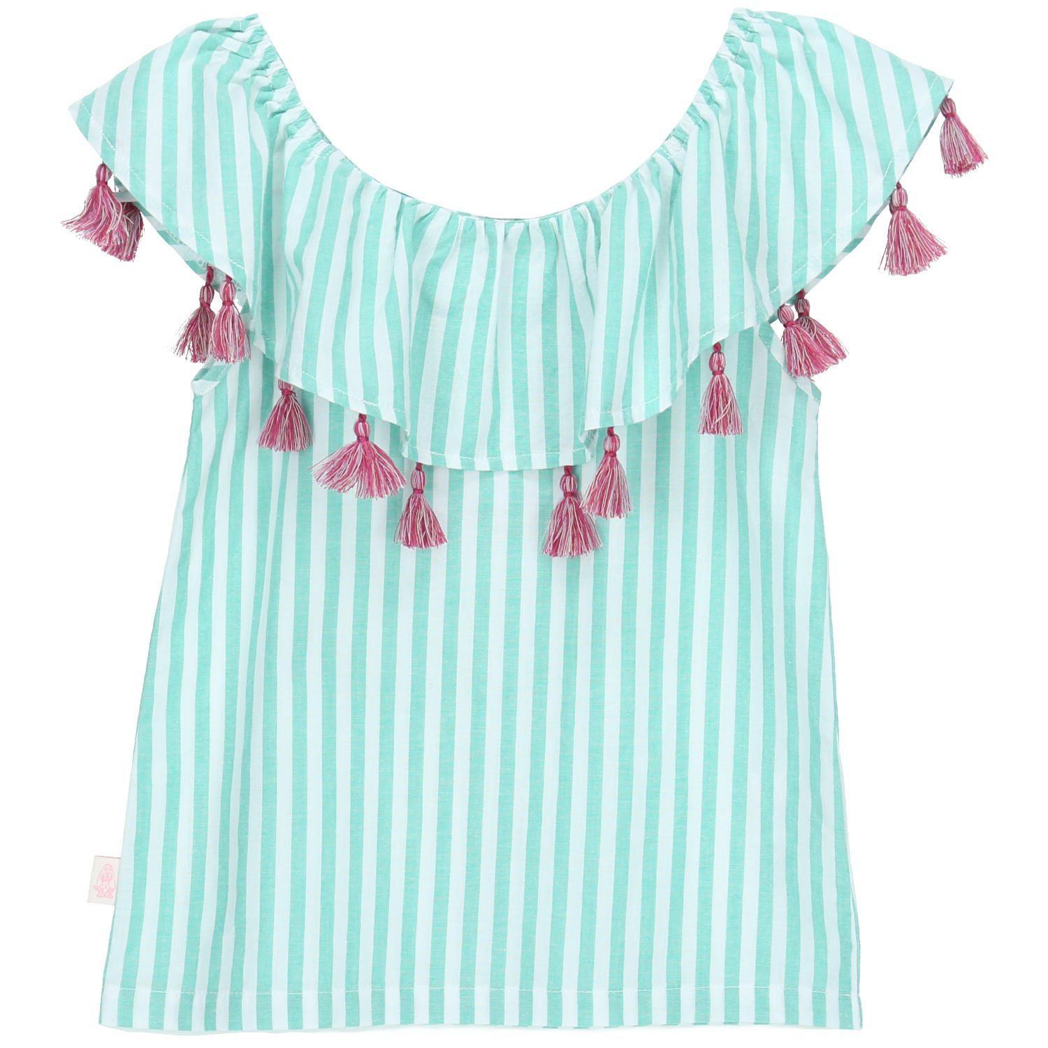 Blusa M/C Niña Vuelo Celeste-0