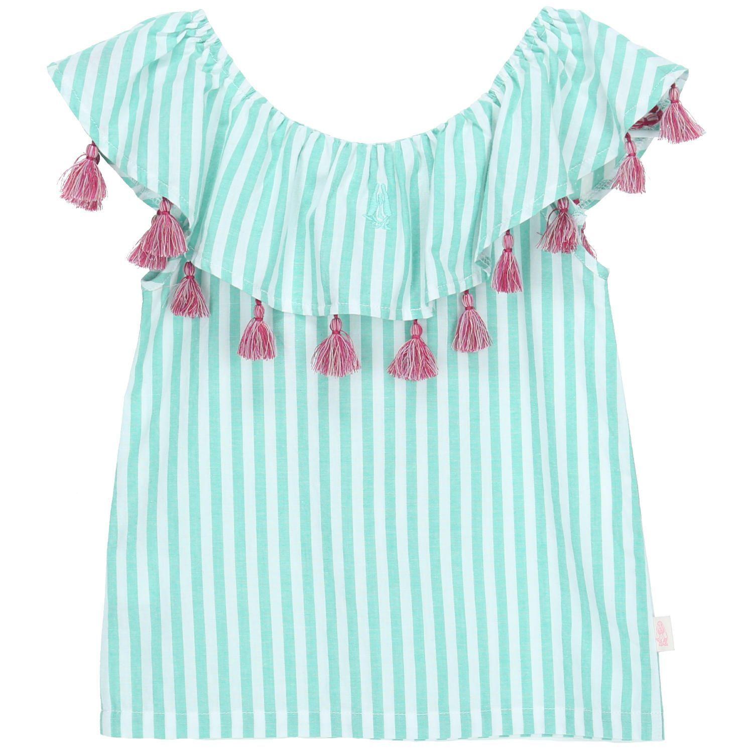 Blusa M/C Niña Vuelo Celeste-1