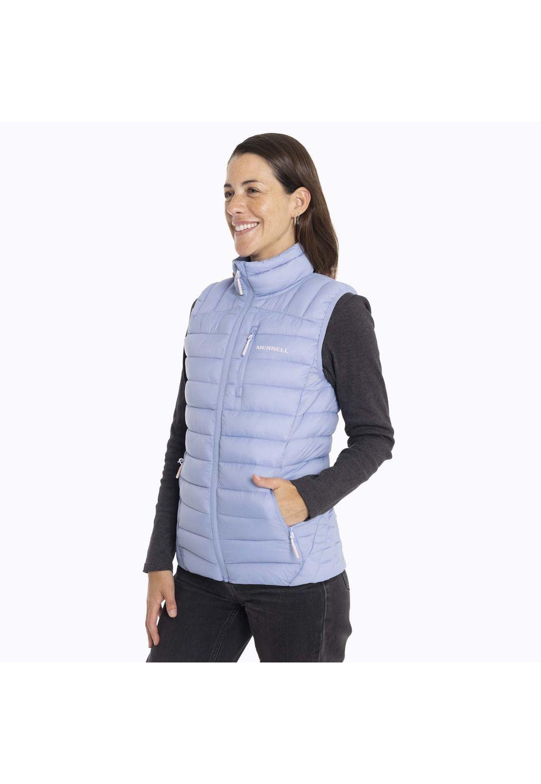 Parka Sin Mangas Mujer Innoko Vest Celeste Merrell-1