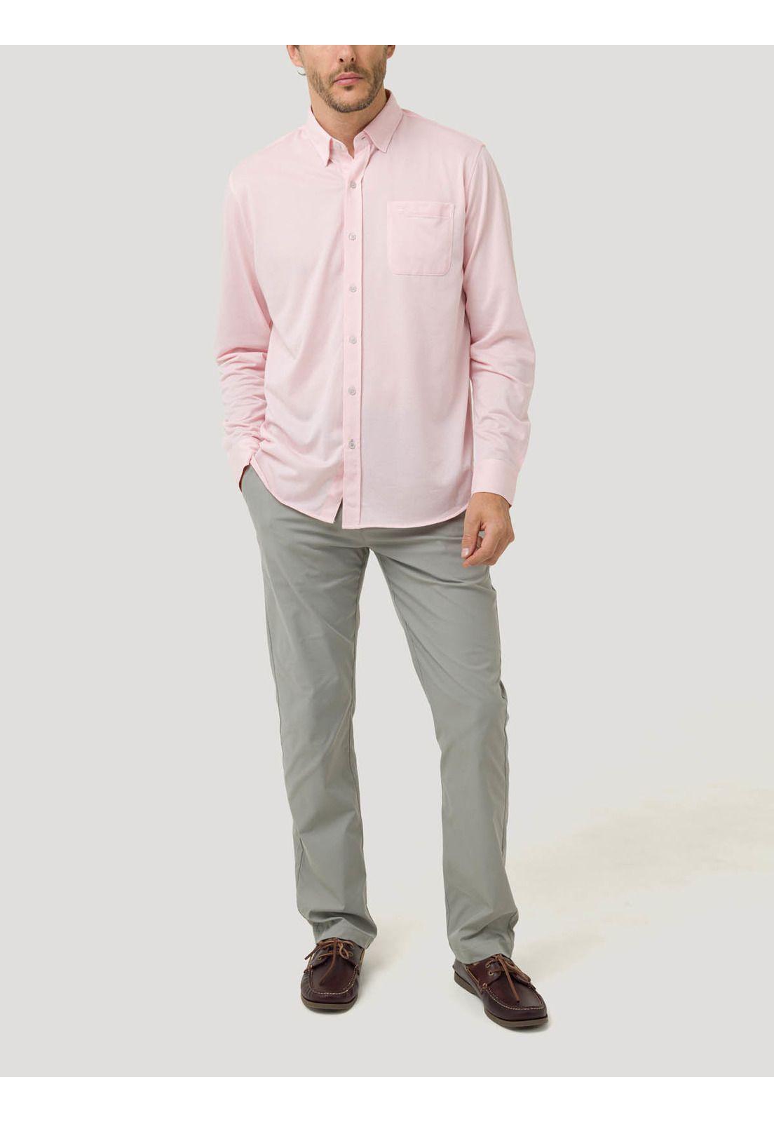 Camisa Algodón Supima® Hombre Jersey Rosado-7