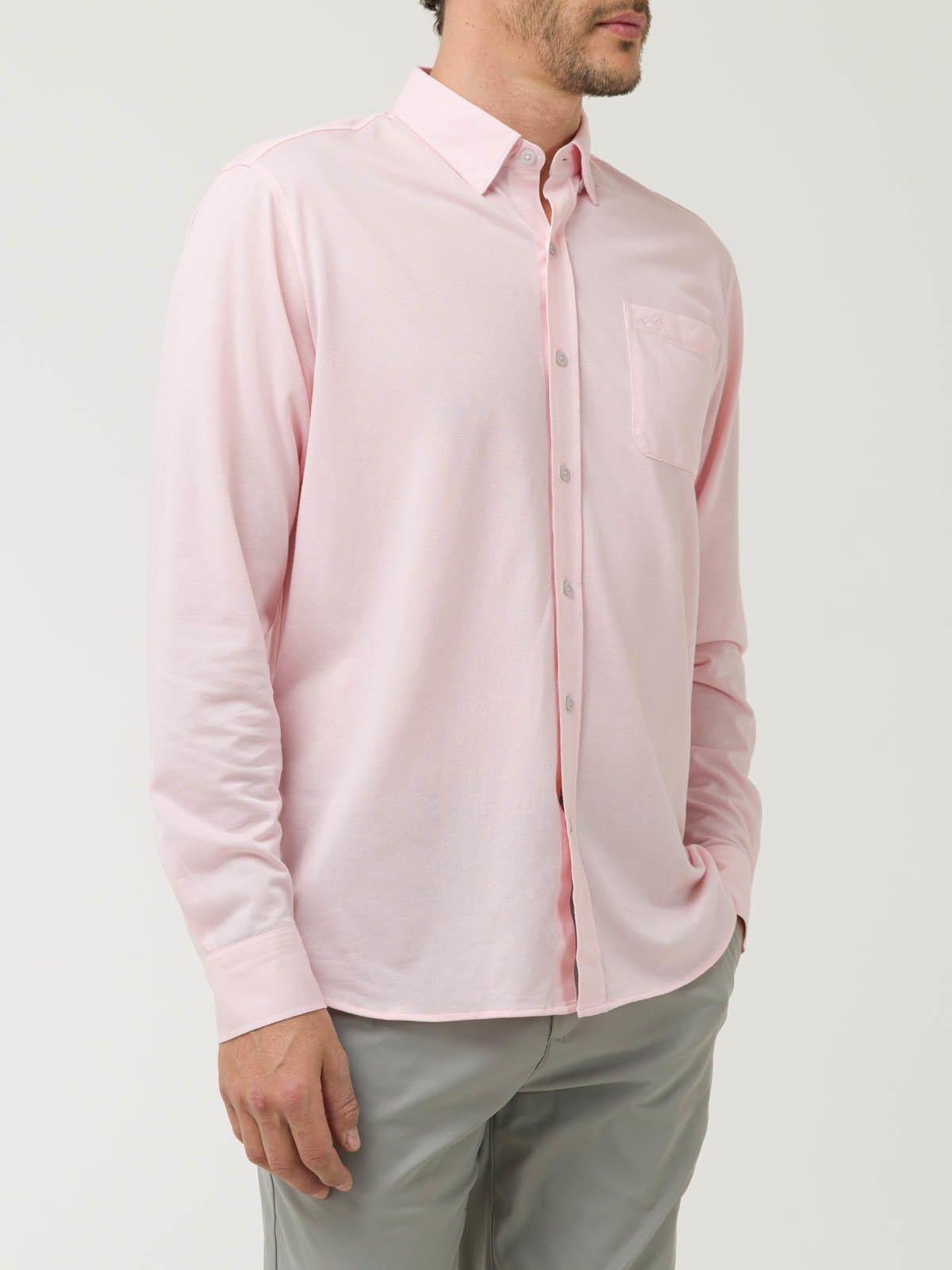 Camisa Algodón Supima® Hombre Jersey Rosado-4