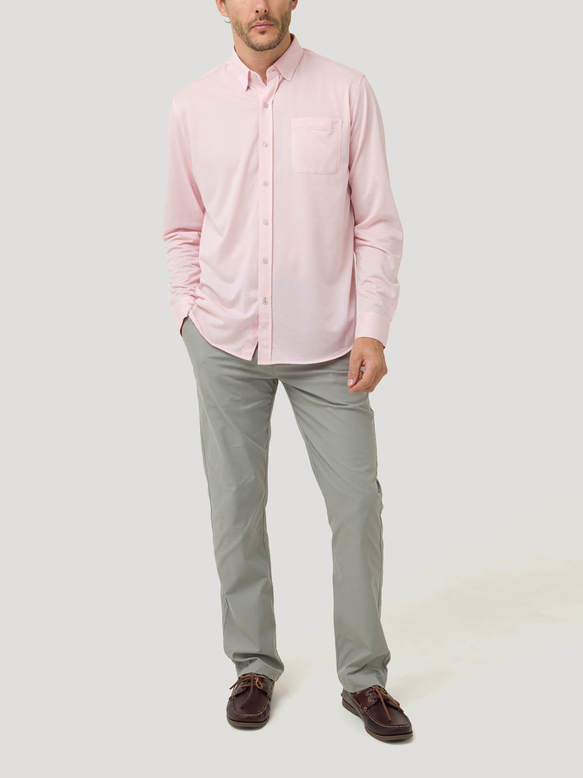 Camisa Algodón Supima® Hombre Jersey Rosado-7