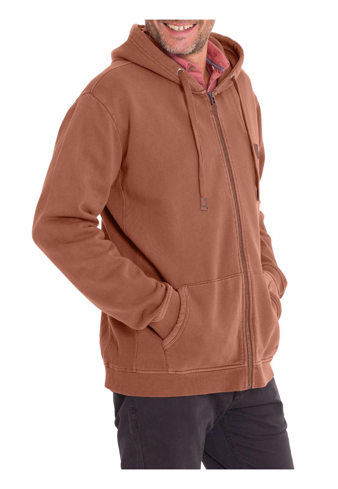 Polerón Algodón Orgánico Hombre Teruel Rojo-4