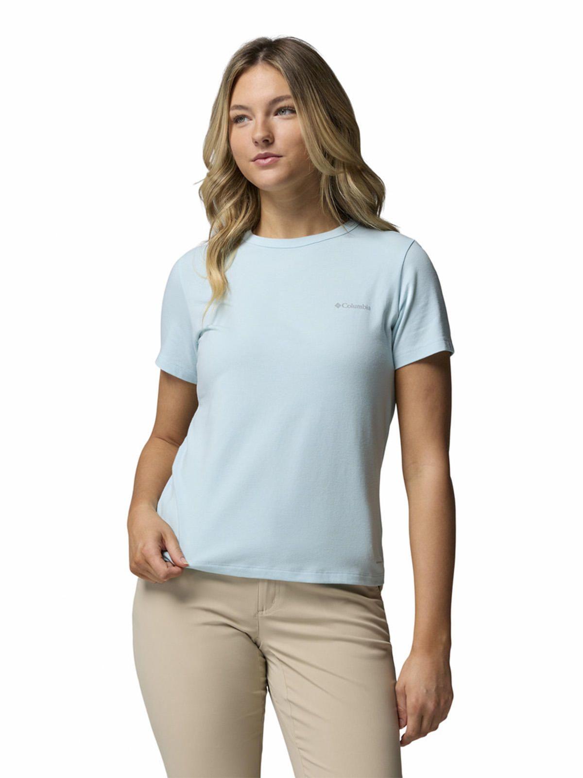 Polera Manga Corta Mujer Sun Trek Ss Celeste-0