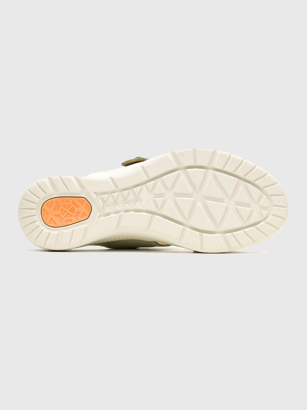 Sandalia Cuero Verde Mujer Breathe Slide -5