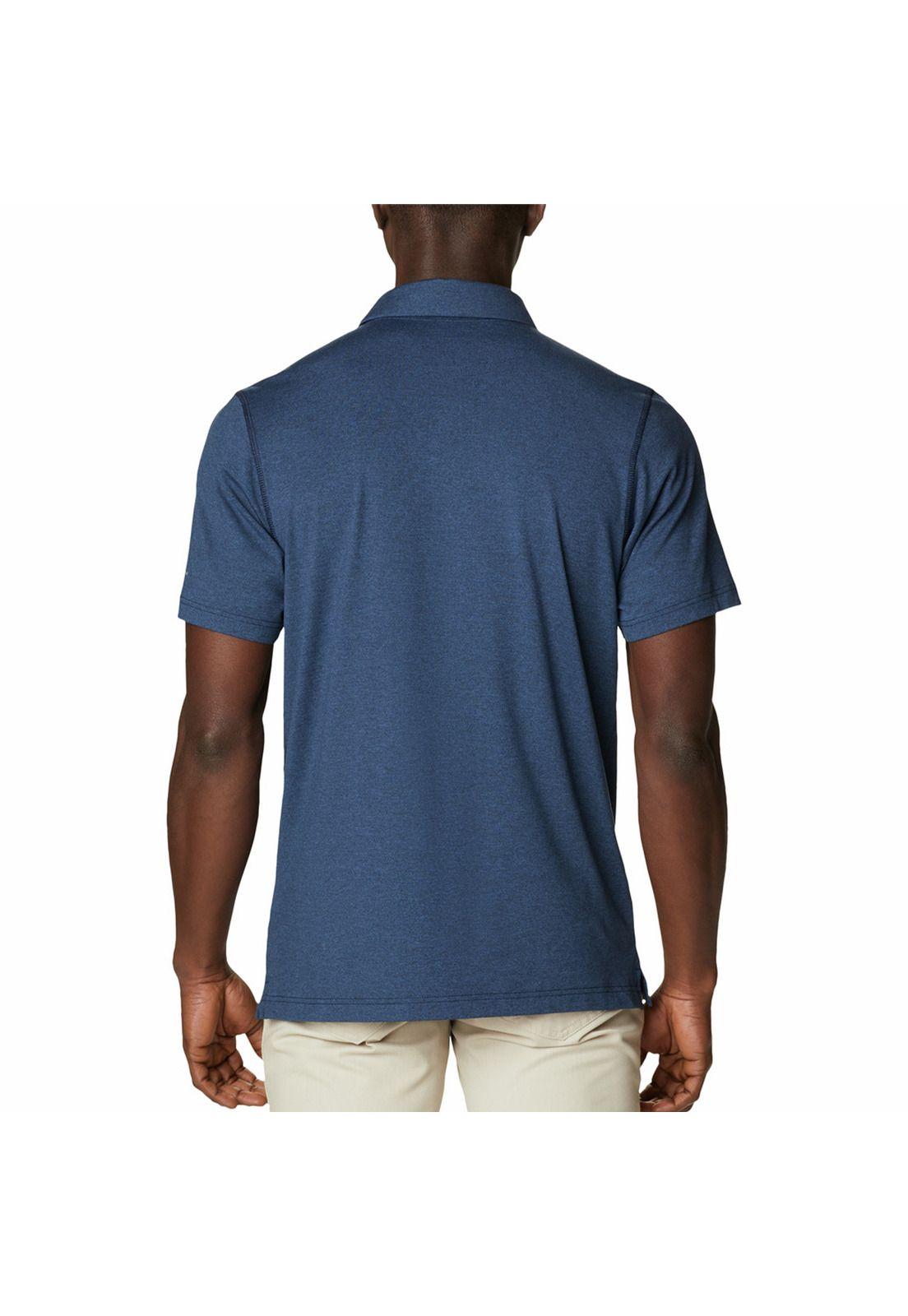 Polera M/C Hombre Tech Trail Polo Azul-2