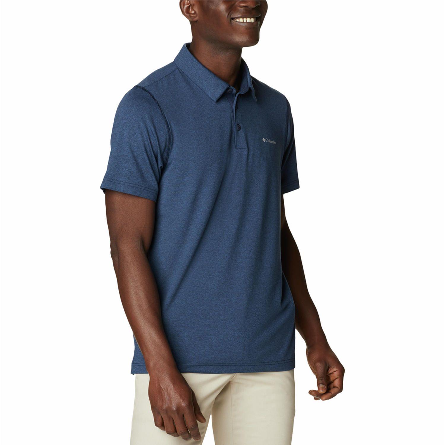 Polera M/C Hombre Tech Trail Polo Azul-3