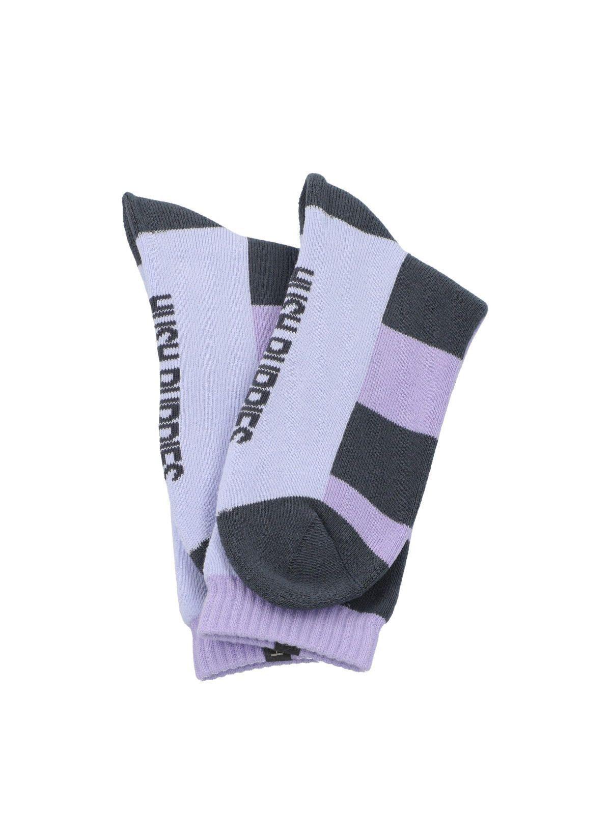 Calcetín Algodón Mujer Heavy Color Morado-2