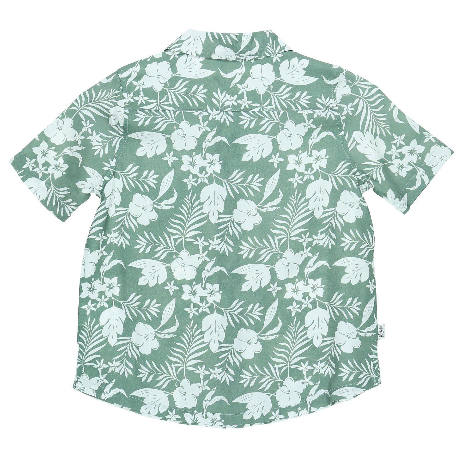 Camisa M/C Niño Guayabera Verde-1