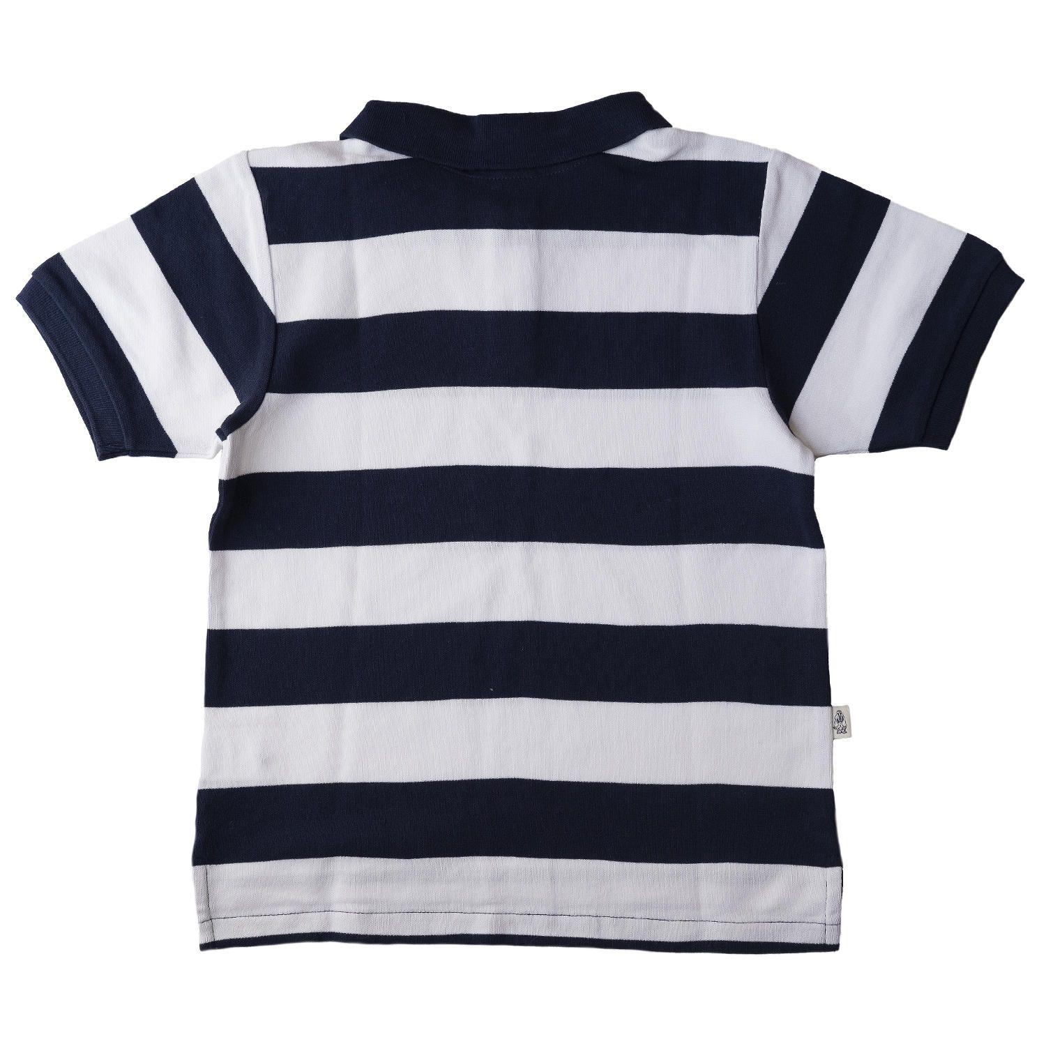 Polera Arturo Niño Algodón Azul-1