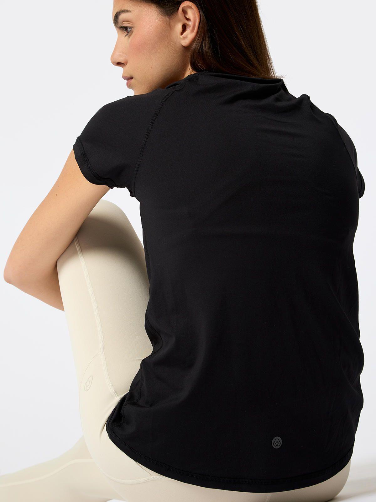 Polera Round Neck Rec Negra Mujer-4
