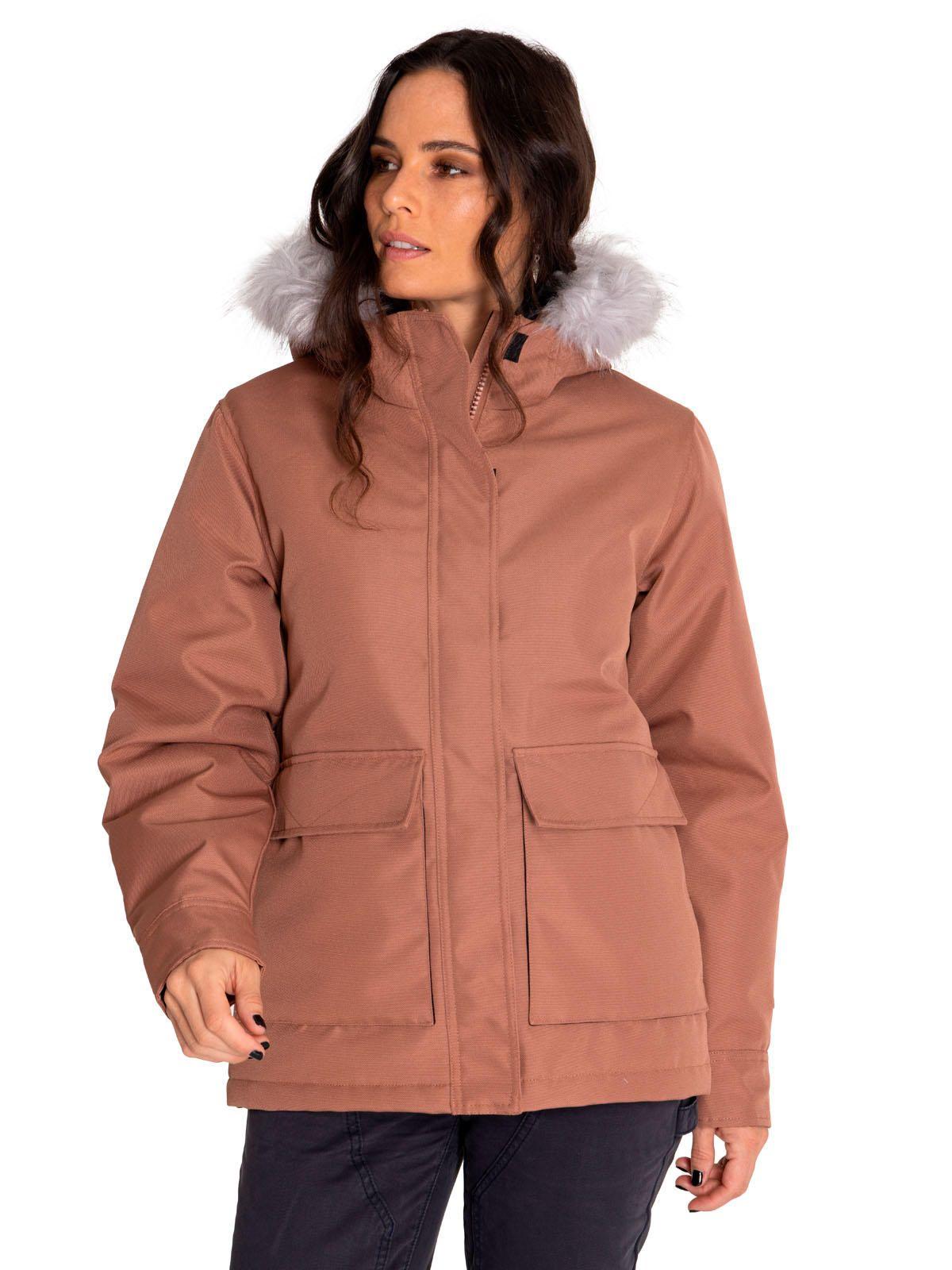Chaqueta Mujer Mediumweight Insulated Hooded Gris-0