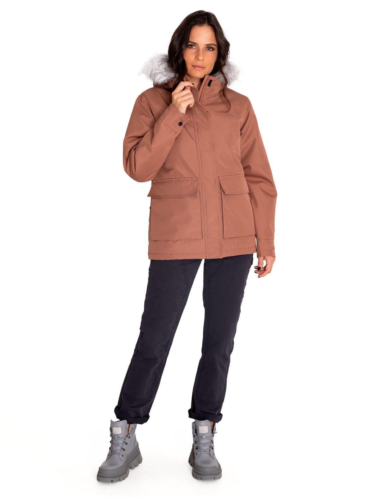Chaqueta Mujer Mediumweight Insulated Hooded Gris-7