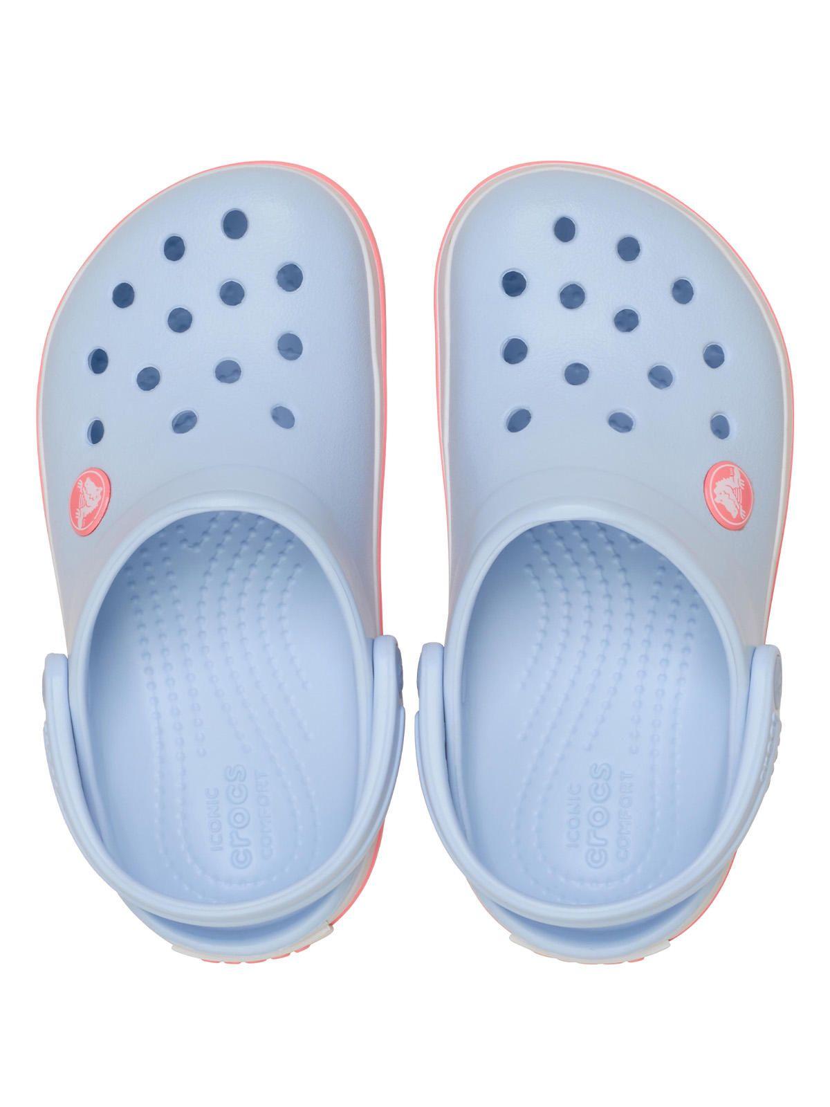 Zueco Niños Pequeños Crocband Clog T Celeste-3