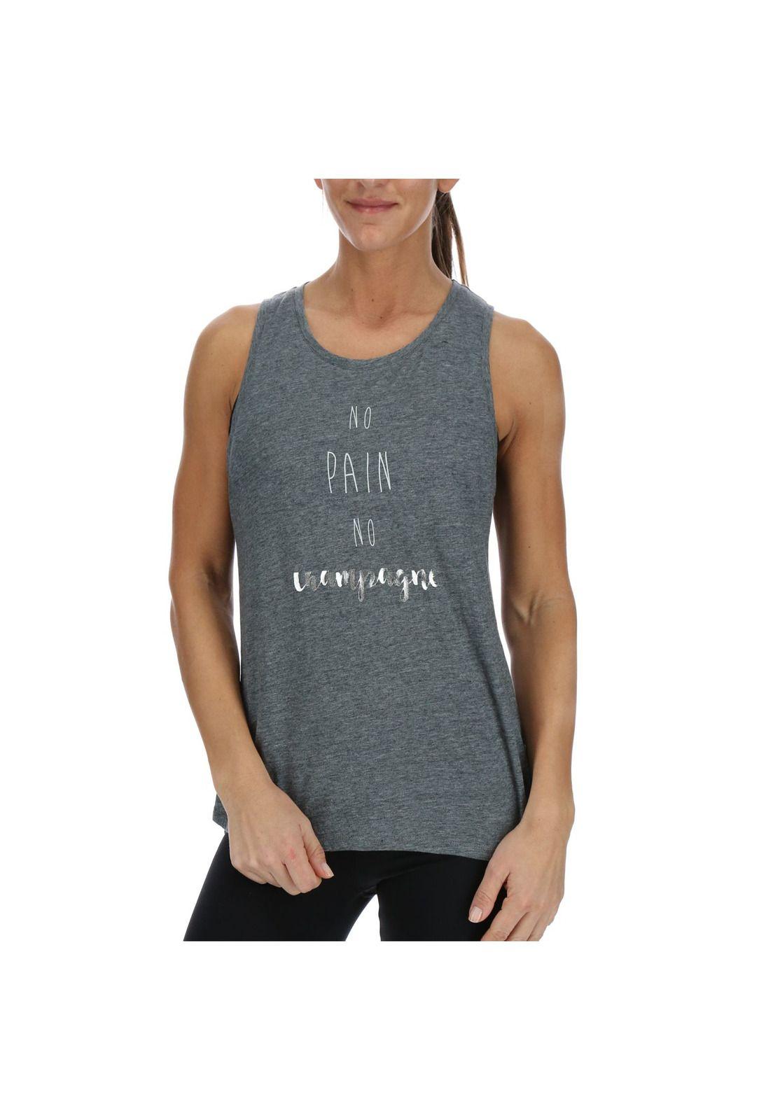 Polera S/M Print Tank Gris-0