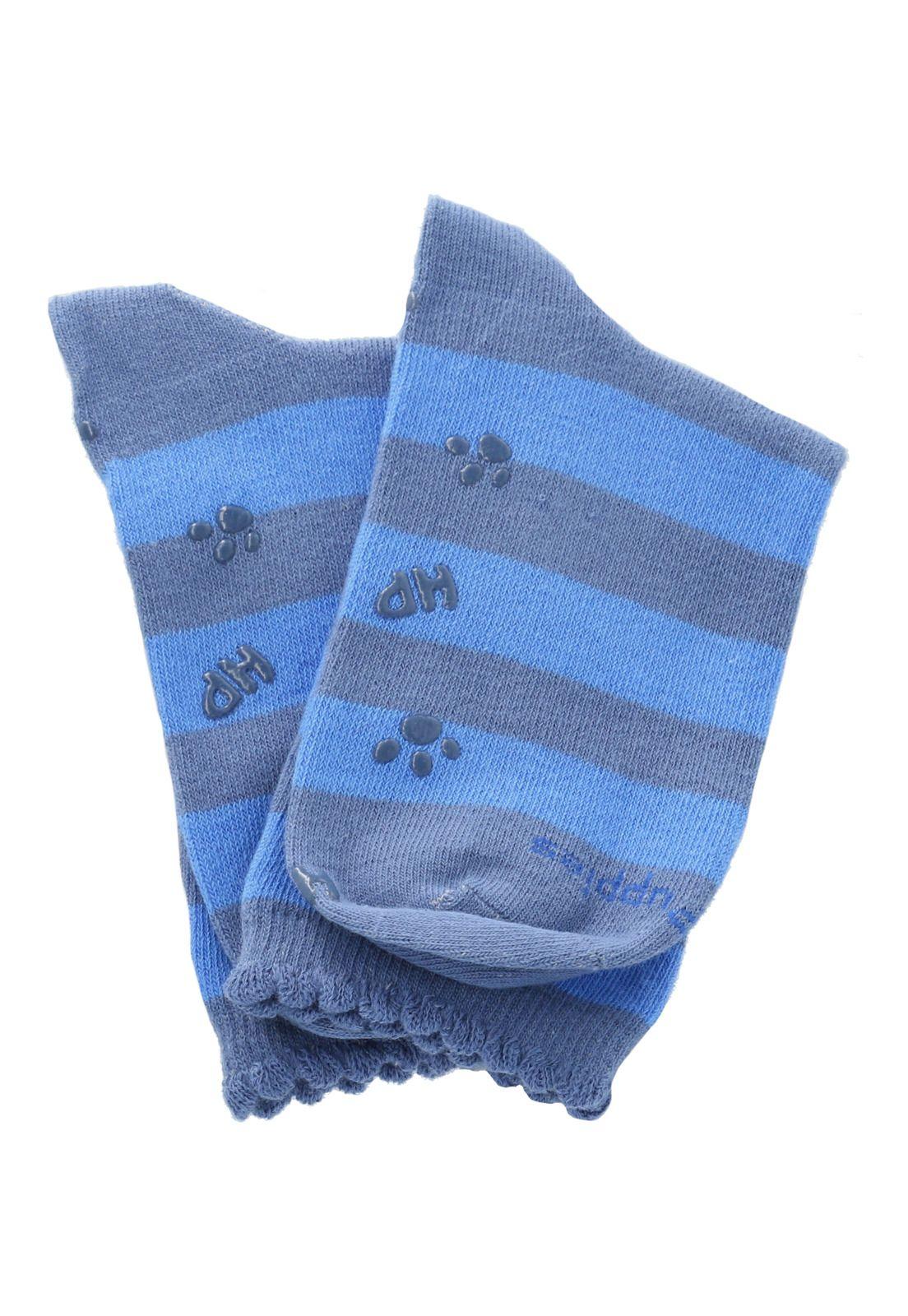 Calcetin Algodón Niña C St Blockdog Azul-2