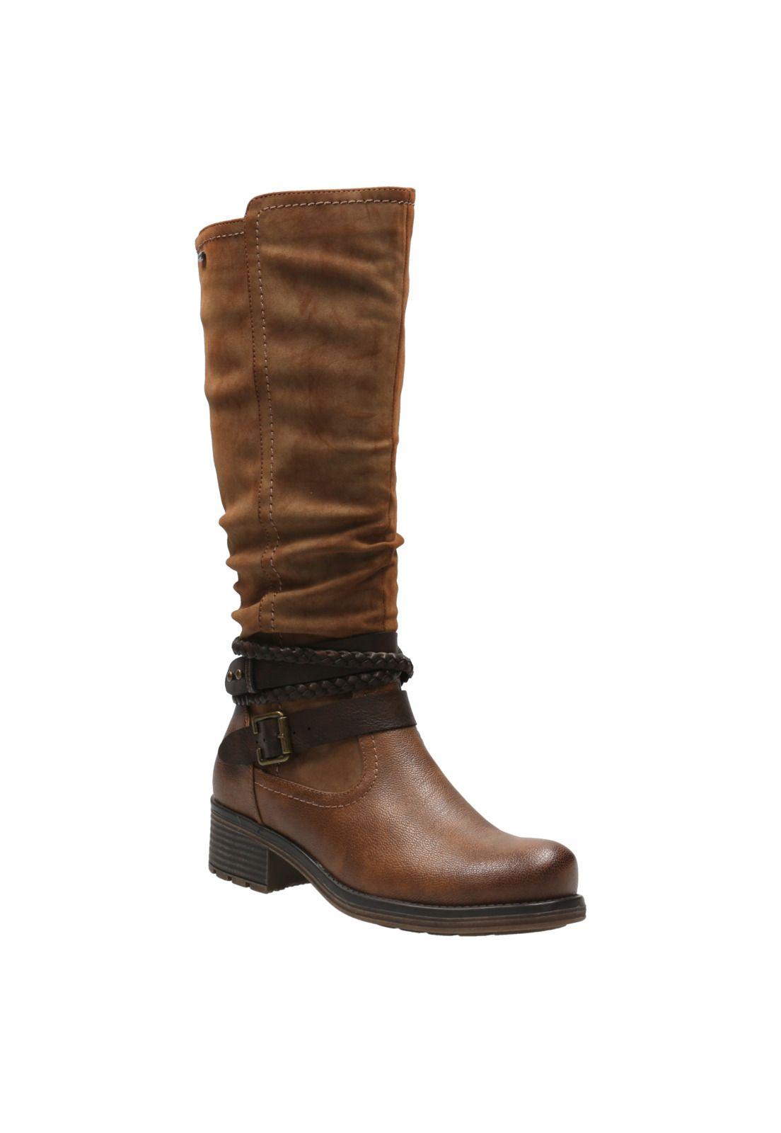 Bota Mujer Newkay Caramelo-0