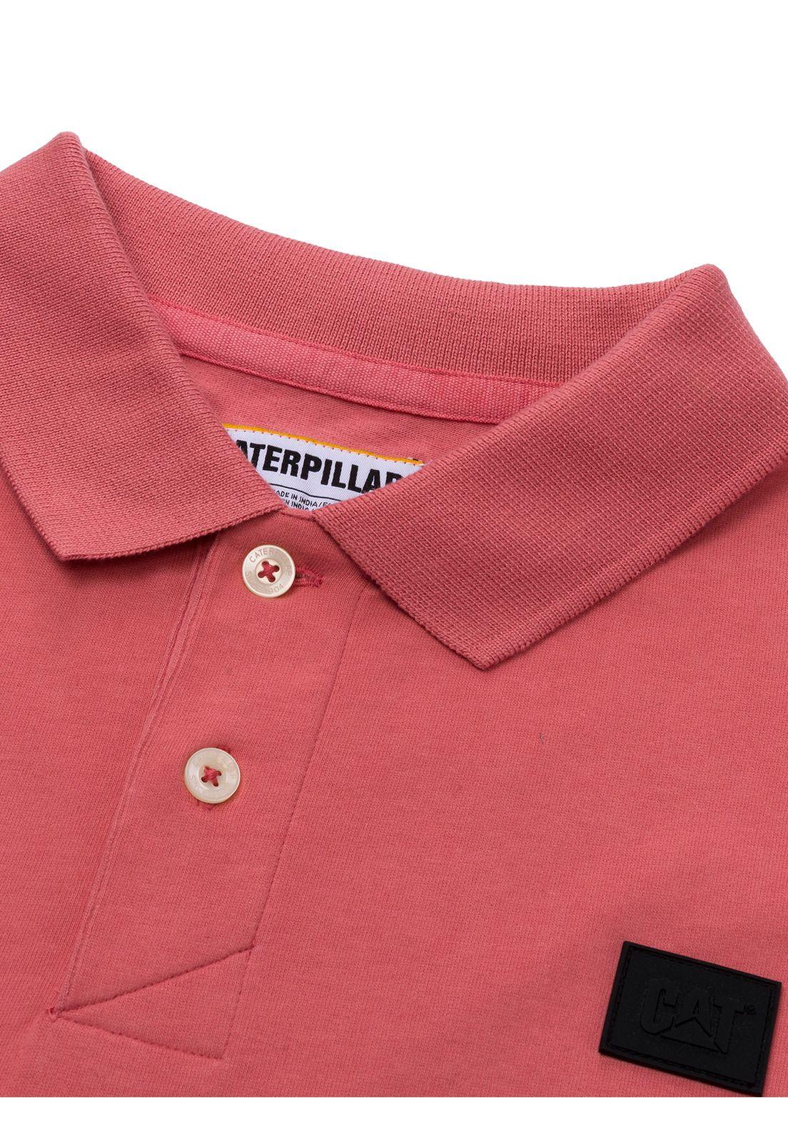 Polera Polo Manga Corta Hombre Logo Café Claro-4